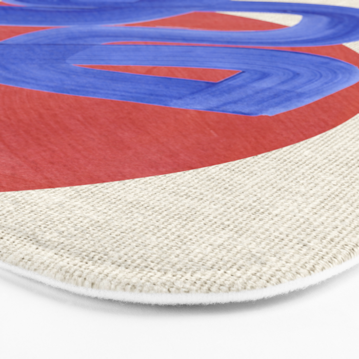 Blue Spiral Eclipse Bath Mat Gallery Image 3