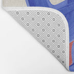 Blue Spiral Eclipse Bath Mat Gallery Image 2