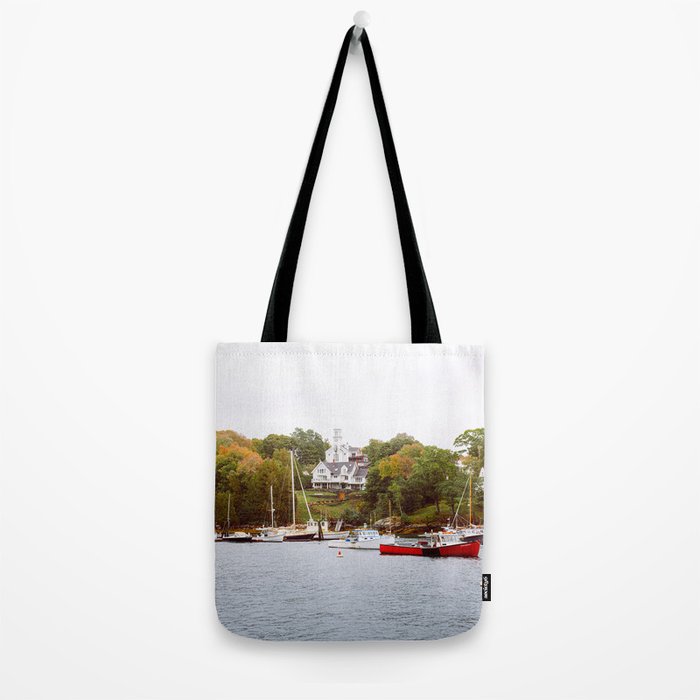 Rockport Harbor Maine Tote Bag Gallery Image 2