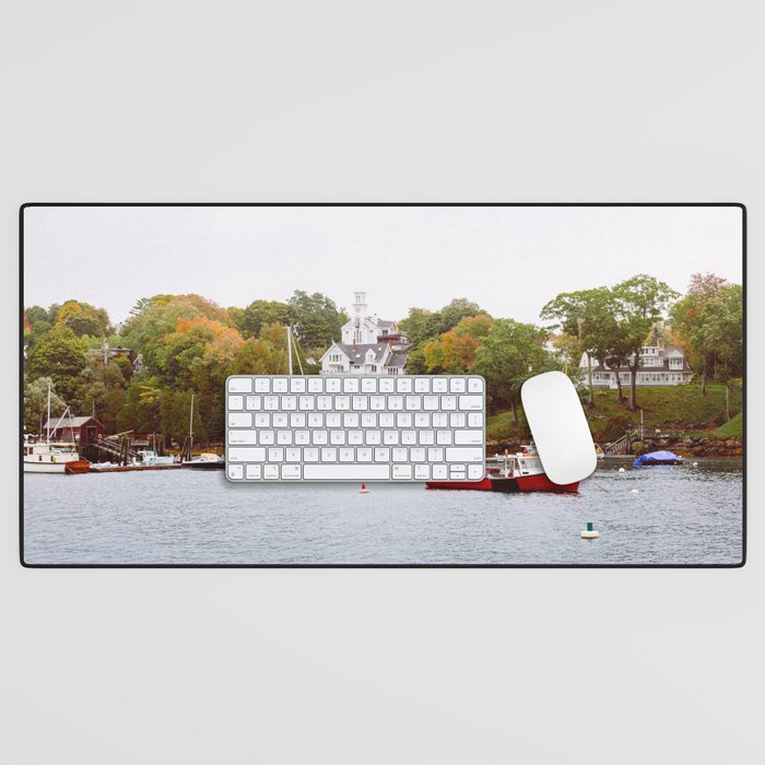 Rockport Harbor Maine Desk Mat Gallery Image 1