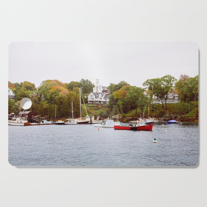 Rockport Harbor Maine Cutting Board Gallery Image 1