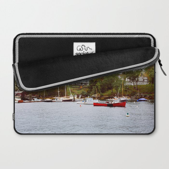 Rockport Harbor Maine Laptop Sleeve Gallery Image 2