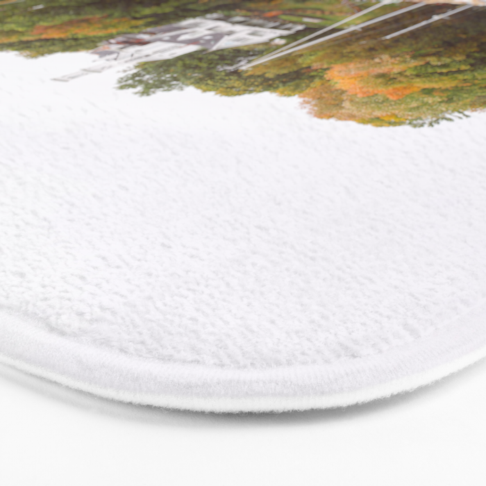 Rockport Harbor Maine Bath Mat Gallery Image 3