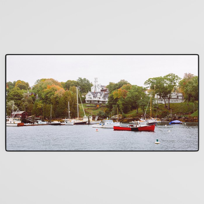Rockport Harbor Maine Desk Mat Gallery Image 3