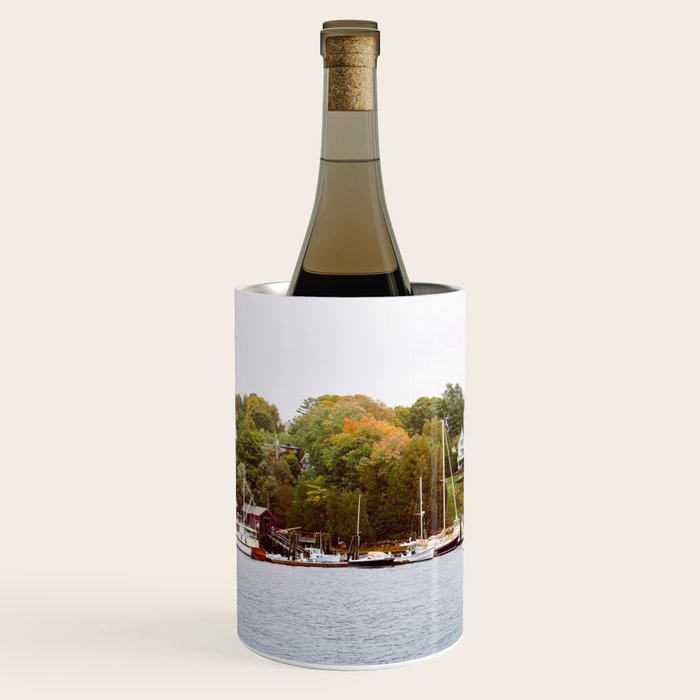 Rockport Harbor Maine Wine Chiller Gallery Image 2