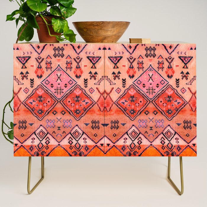 Epic Rustic & Farmhouse Style Original Moroccan Artwork  Credenza Gallery Image 1