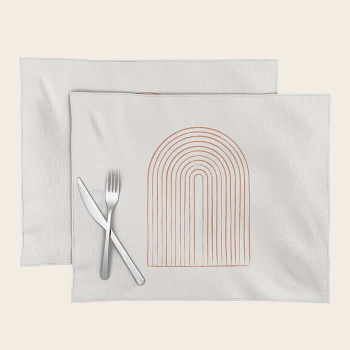 Arch Dusty Orange Placemat Gallery Image 1