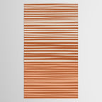 Natural Stripes Modern Minimalist Colour Block Pattern Boho Rust Clay Salmon Putty Tablecloth Gallery Image 2