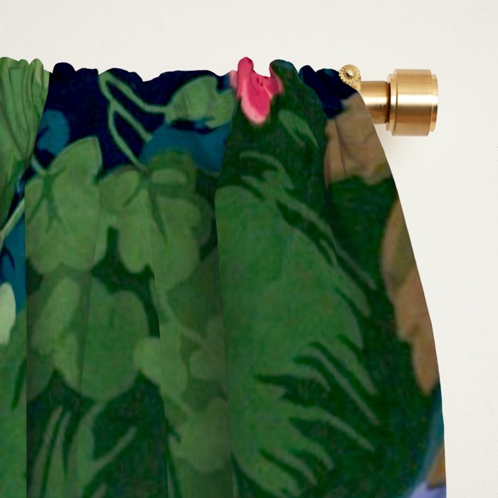 Antique Botanical Garden 1860 Window Curtain Gallery Image 2