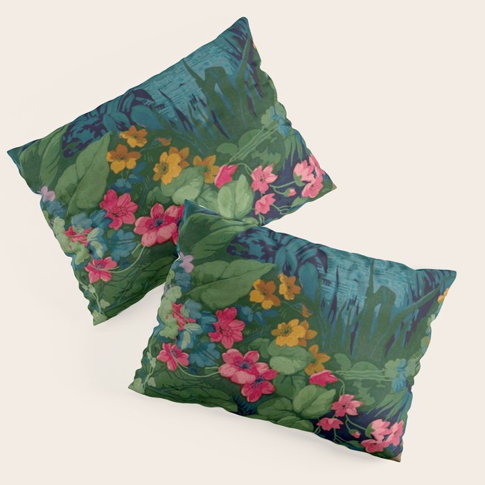 Antique Botanical Garden 1860 Pillow Sham Gallery Image 1