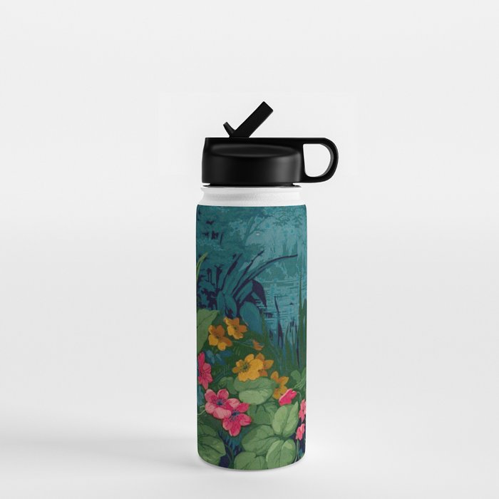 Antique Botanical Garden 1860 Water Bottle Gallery Image 1