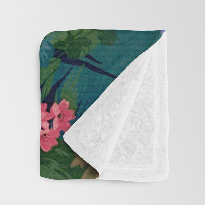 Antique Botanical Garden 1860 Throw Blanket Gallery Image 3