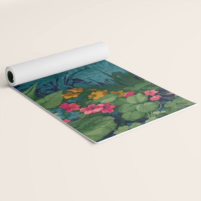 Antique Botanical Garden 1860 Yoga Mat Gallery Image 2