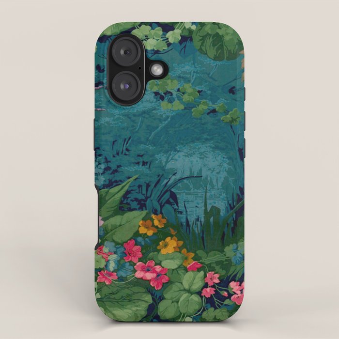 Antique Botanical Garden 1860 iPhone Case Gallery Image 1