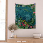 Antique Botanical Garden 1860 Wall Tapestry Gallery Image 2