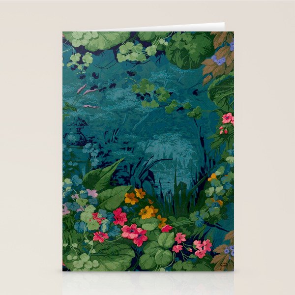 Antique Botanical Garden 1860 Stationery Card Gallery Image 2