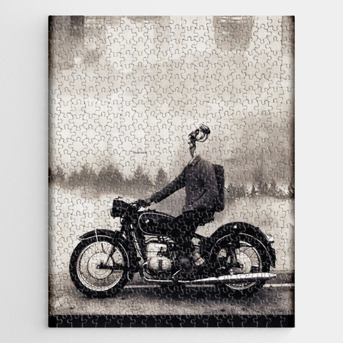 Vintage cafe racer Jigsaw Puzzle Gallery Image 1