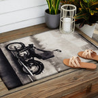 Vintage cafe racer Outdoor Rug Gallery Image 2