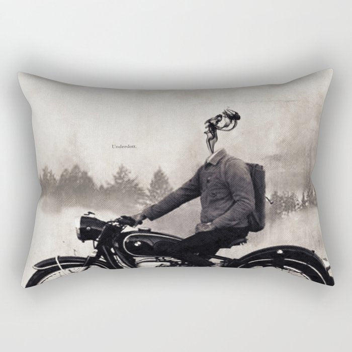 Vintage cafe racer Rectangular Pillow Gallery Image 1