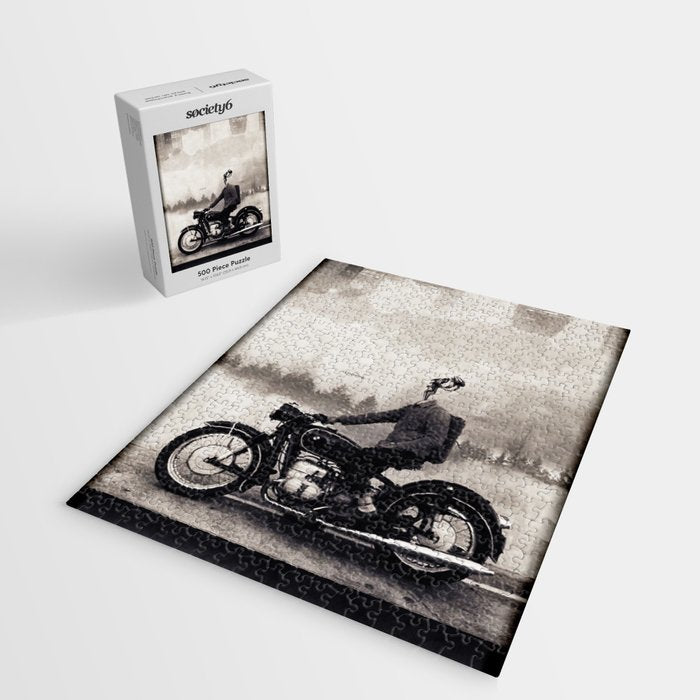 Vintage cafe racer Jigsaw Puzzle Gallery Image 2
