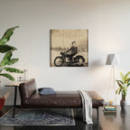 Vintage cafe racer Wood Wall Art Gallery Image 2