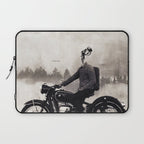 Vintage cafe racer Laptop Sleeve Gallery Image 1