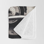 Vintage cafe racer Throw Blanket Gallery Image 3
