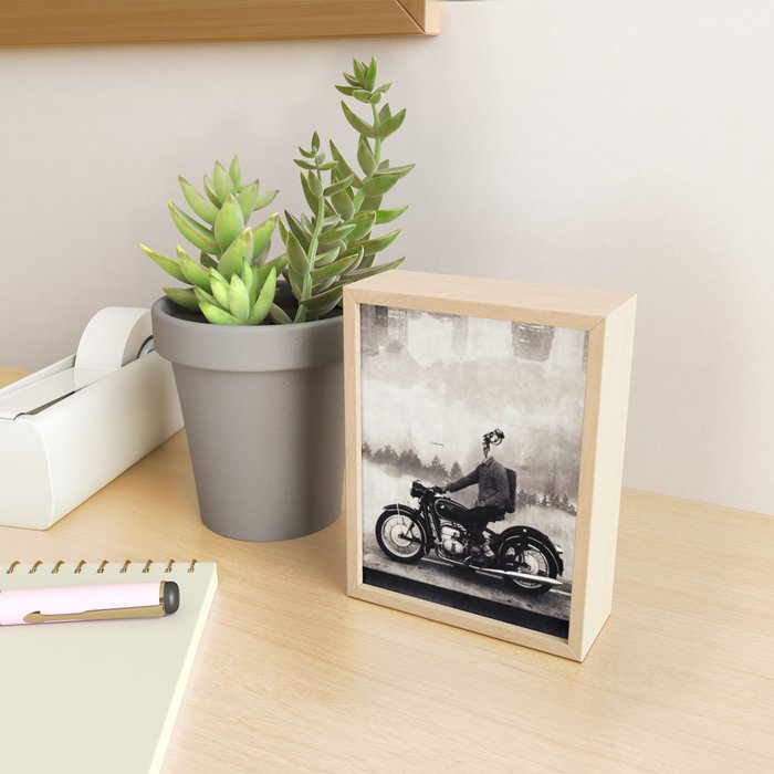 Vintage cafe racer Mini Art Print Gallery Image 2