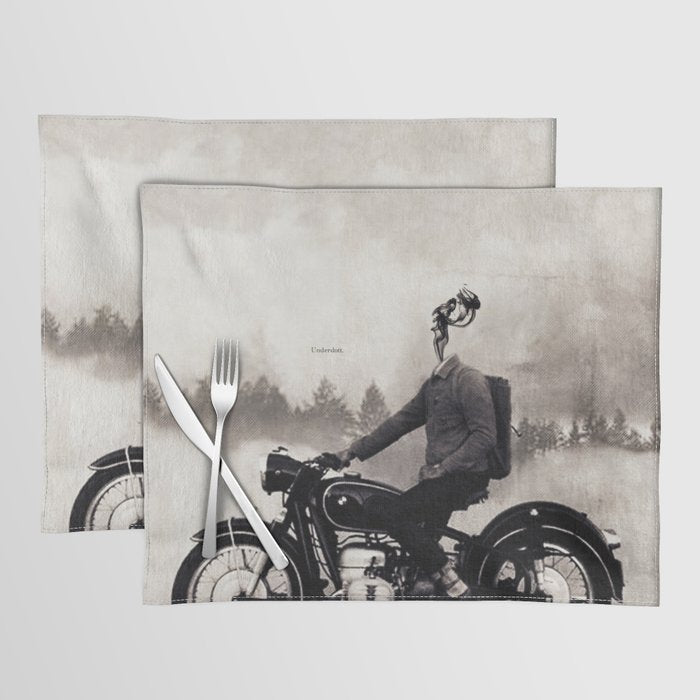 Vintage cafe racer Placemat Gallery Image 1