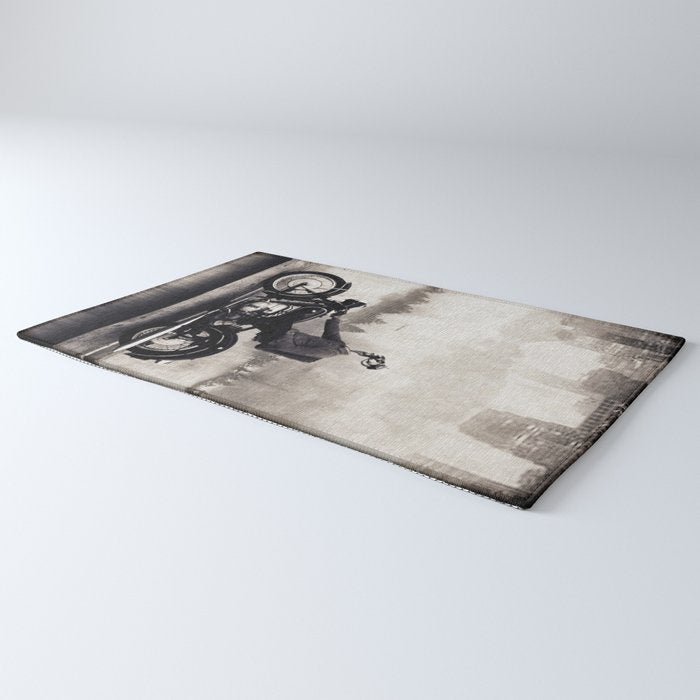 Vintage cafe racer Rug Gallery Image 3