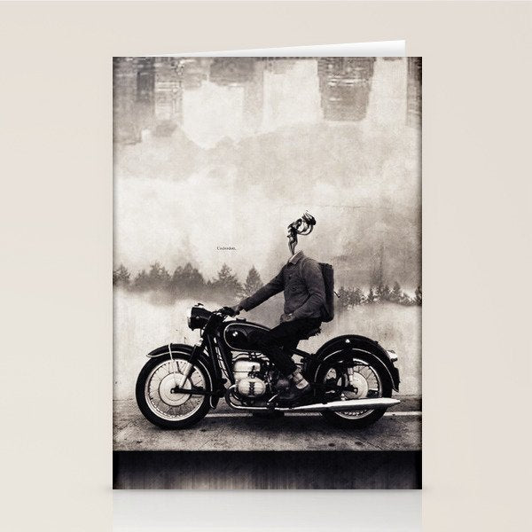 Vintage cafe racer Stationery Card Gallery Image 1