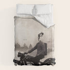 Vintage cafe racer Duvet Cover Gallery Image 6
