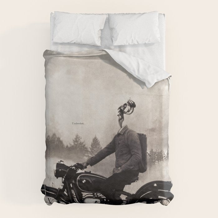 Vintage cafe racer Duvet Cover Gallery Image 6