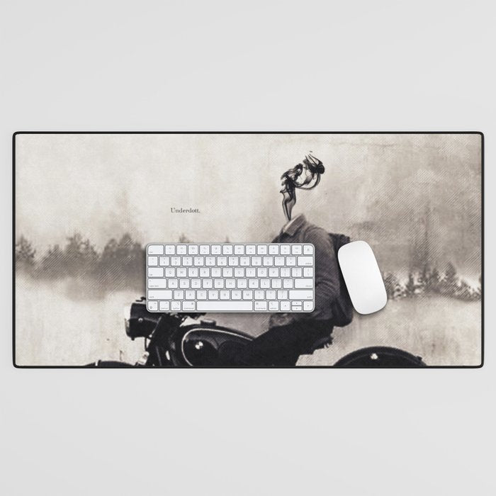 Vintage cafe racer Desk Mat Gallery Image 1