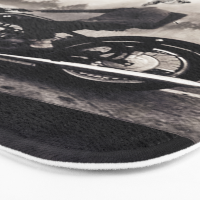 Vintage cafe racer Bath Mat Gallery Image 3