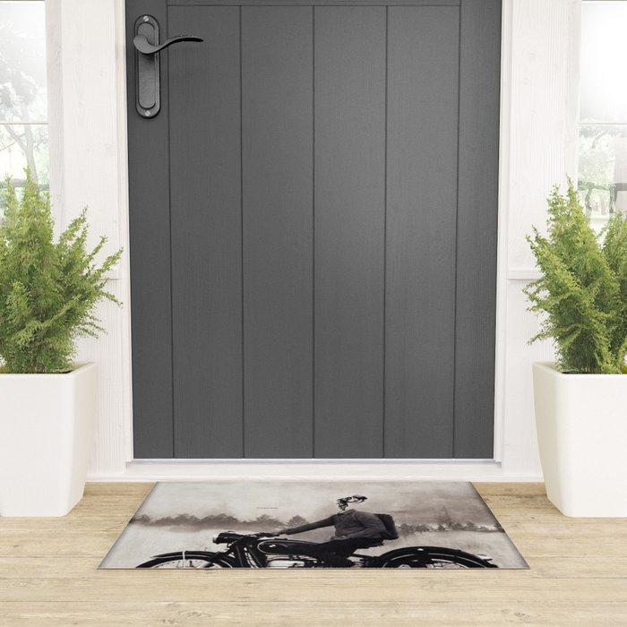 Vintage cafe racer Welcome Mat Gallery Image 3