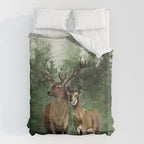 Deers in the Forest Duvet Cover Gallery Image 6