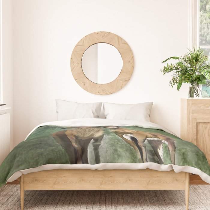Deers in the Forest Duvet Cover Gallery Image 3