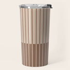 Color Block Line Abstract LXXXI Mocha Coffee Travel Mug Gallery Image 2