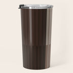 Color Block Line Abstract LXXXI Mocha Coffee Travel Mug Gallery Image 3