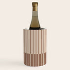 Color Block Line Abstract LXXXI Mocha Coffee Wine Chiller Gallery Image 3