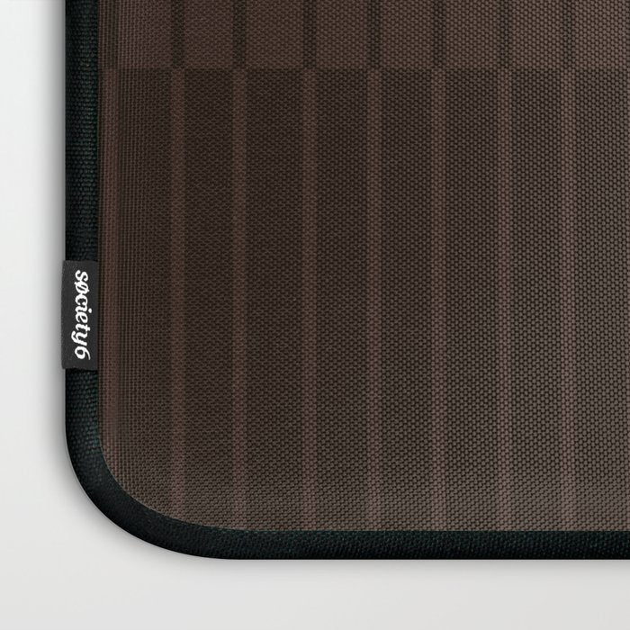 Color Block Line Abstract LXXXI Mocha Coffee Laptop Sleeve Gallery Image 3