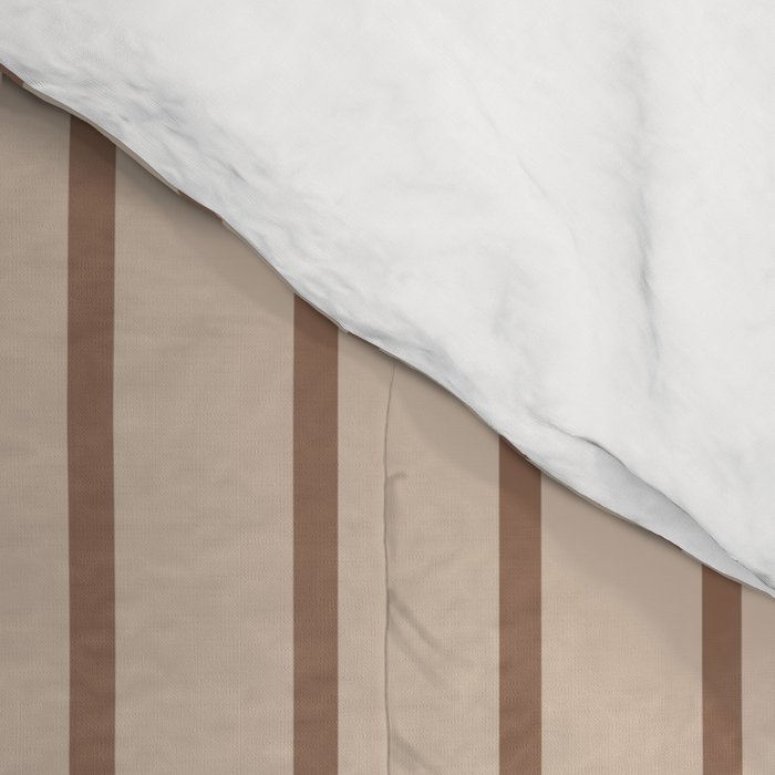 Color Block Line Abstract LXXXI Mocha Coffee Comforter Gallery Image 4