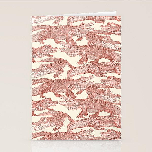 just alligators paprika Stationery Card Gallery Image 1
