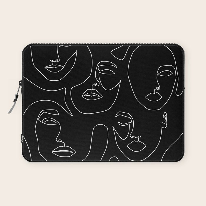 Faces in Dark Laptop Sleeve Gallery Image 1