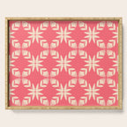 Florals In Coral Serving Tray Gallery Image 1
