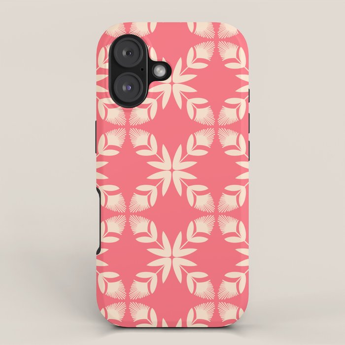 Florals In Coral iPhone Case Gallery Image 1