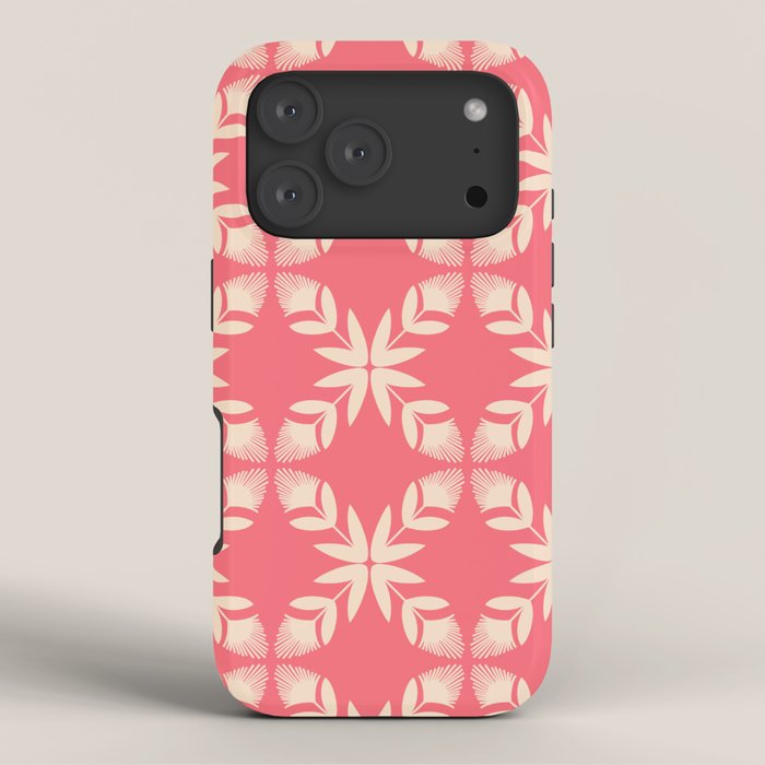 Florals In Coral iPhone Case Gallery Image 3