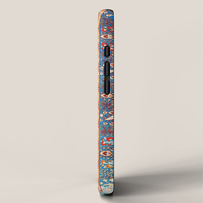 Antique Persian Garden Rug With Birds Print iPhone Case Gallery Image 2