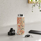 Antique Persian Garden Rug With Birds Print Water Bottle Gallery Image 4